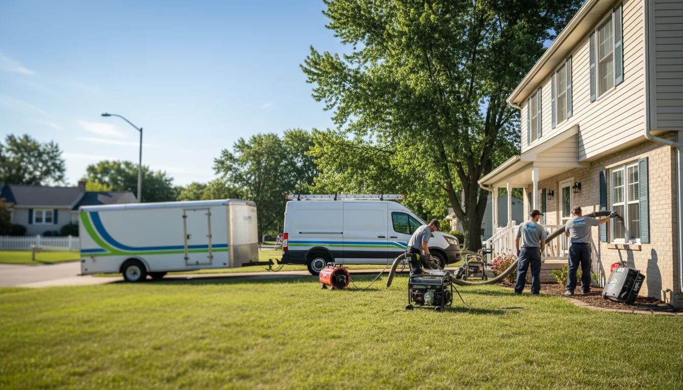 Flooded Basement Restoration And Cleanup With Repair in Tamms, IL near me